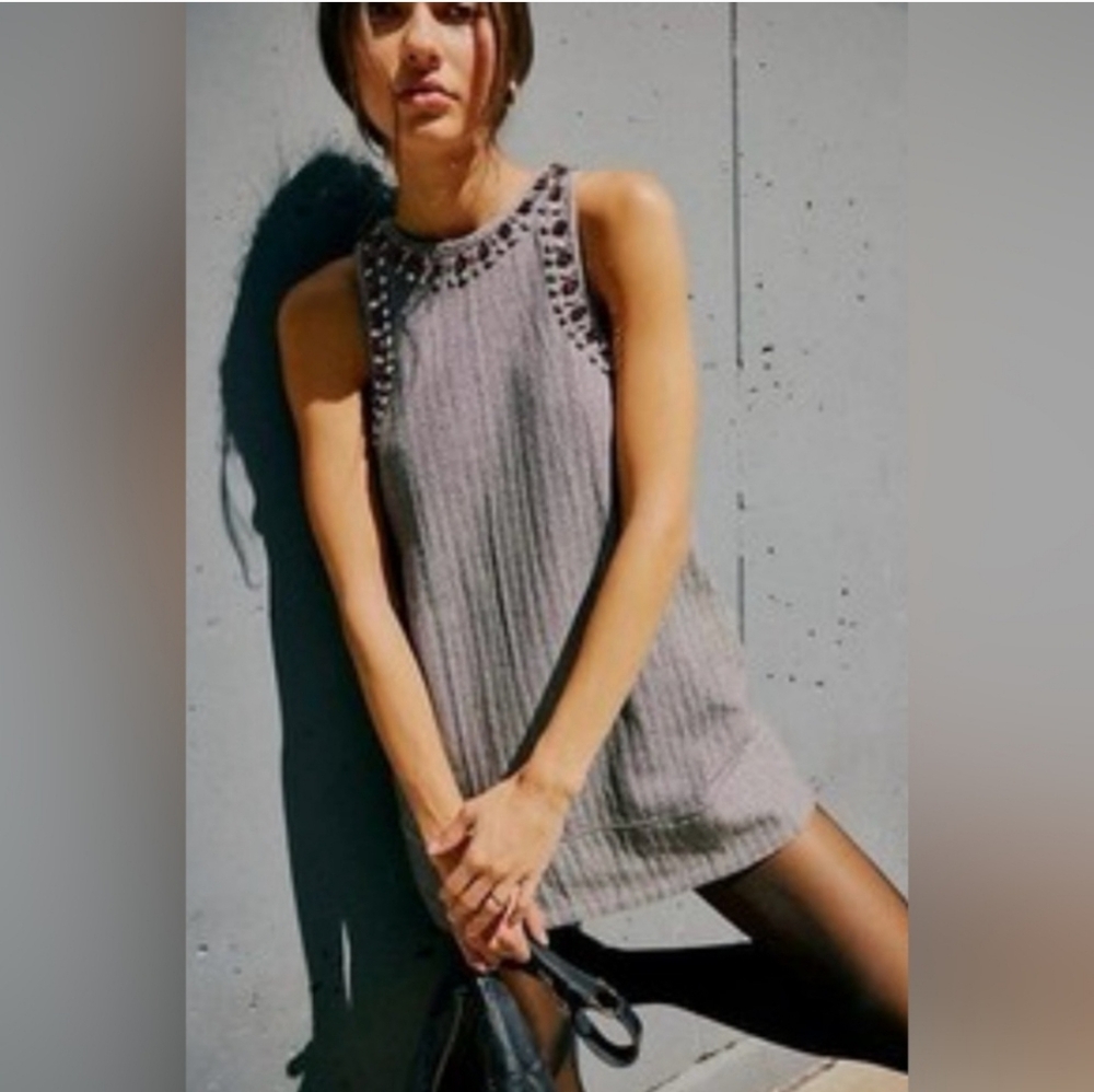 Free People Your A Gem Mini Dress NWOT - Picture 4 of 15